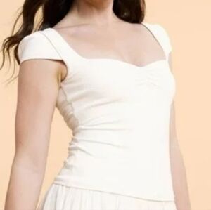 NWT Blogilates Sweetheart Baby Tee In Sugar Swizzle Size XL